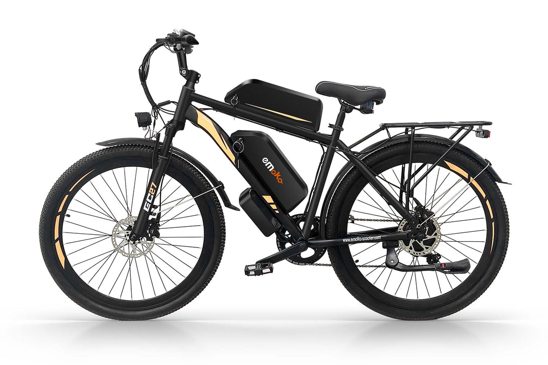 EMOKO EC27 Dual Battery Electric Bike with 150km Long Range, 27.5-Inch Wheels and Rear Rack