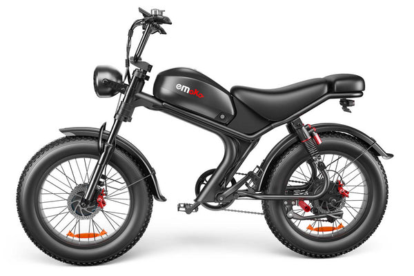 Emoko C93 moped 2000w dual motor 23ah battery fat tire ebike with full suspension hydrulic brakes for adults