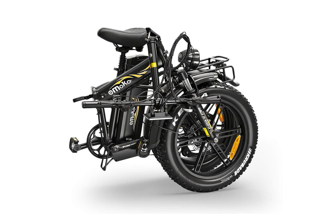 bicushioned folding ebike